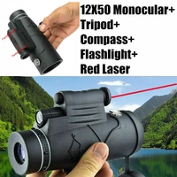 12x50 1800m9900m flashlightinfrared night vision telescope laser compass for usa wholesale