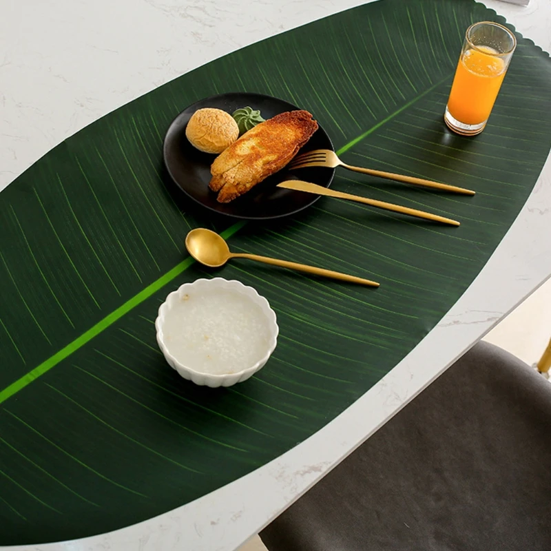 Новинка 2021 тропический лес скатерть с длинными банановыми листьями для