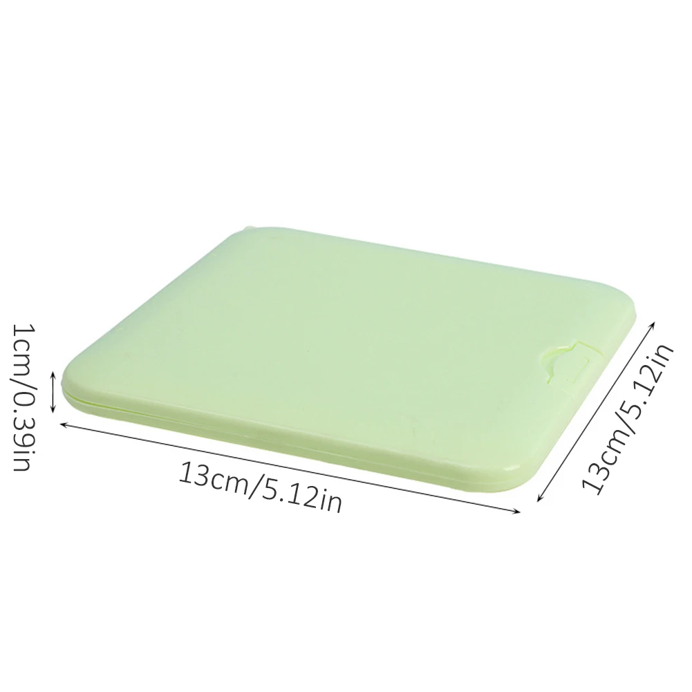 

13x13cm Face Cover Storage Box Case Face Shield Guard Organizer Mouth Cover Keeper Dust Seal Clip Folder For Home Multicolour