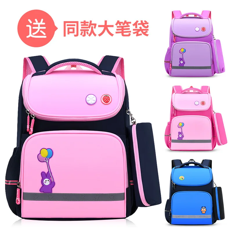 

2021 Waterproof Orthopedic Backpack Children School bags Kids Book Bag Children primay school Backpack Boys Girls bolsa infantil