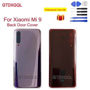 new glass for xiaomi mi 9 m1902f1g back door cover rear battery housing door mobile phone case replacement free global shipping