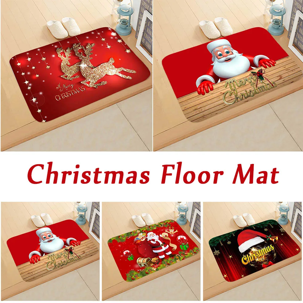 Санта-Клаус Рождественский коврик открытый ковер с Рождеством Декор для