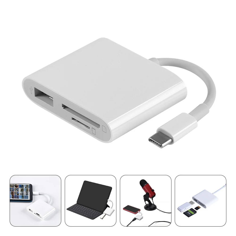 

USB-C Memory Reader USB 3.0 Hub Laptop Converter Phone Writer Reader