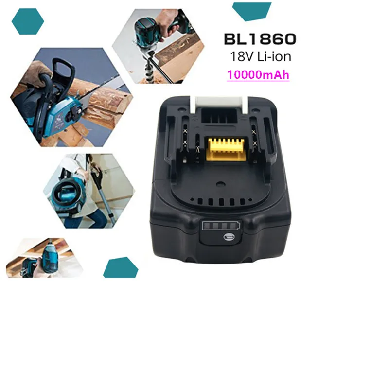 

Nieuwste Versie BL1860 18V 6.0Ah Oplaadbare Lithium Batterij Voor Makita Power Tool Batterijen BL1815 BL1830 BL1840 BL1850 Lxt4