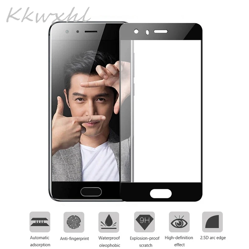 For Huawei Honor 9 5.15" STF-L09 Glass Screen Protector Tempered Glass Full Cover Protective Film for Honor9