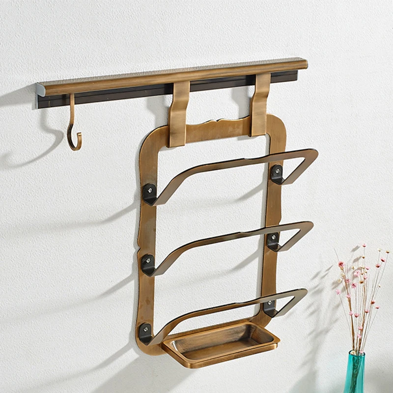 Многофункциональная кухонная настенная полка для кастрюль с крючками хранения