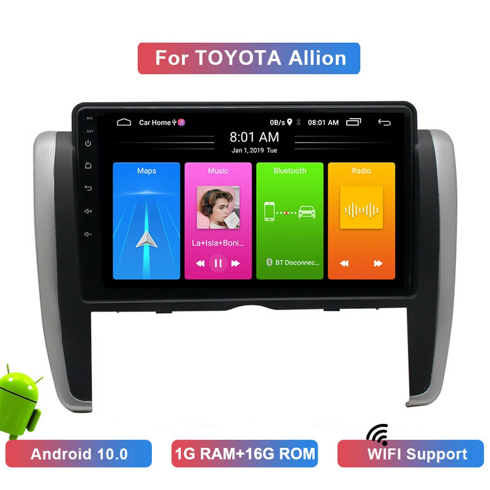 Автомобильный GPS-радиоприемник Android 2010 9 дюймов Bluetooth USB AUX поддержка Carplay DVR |