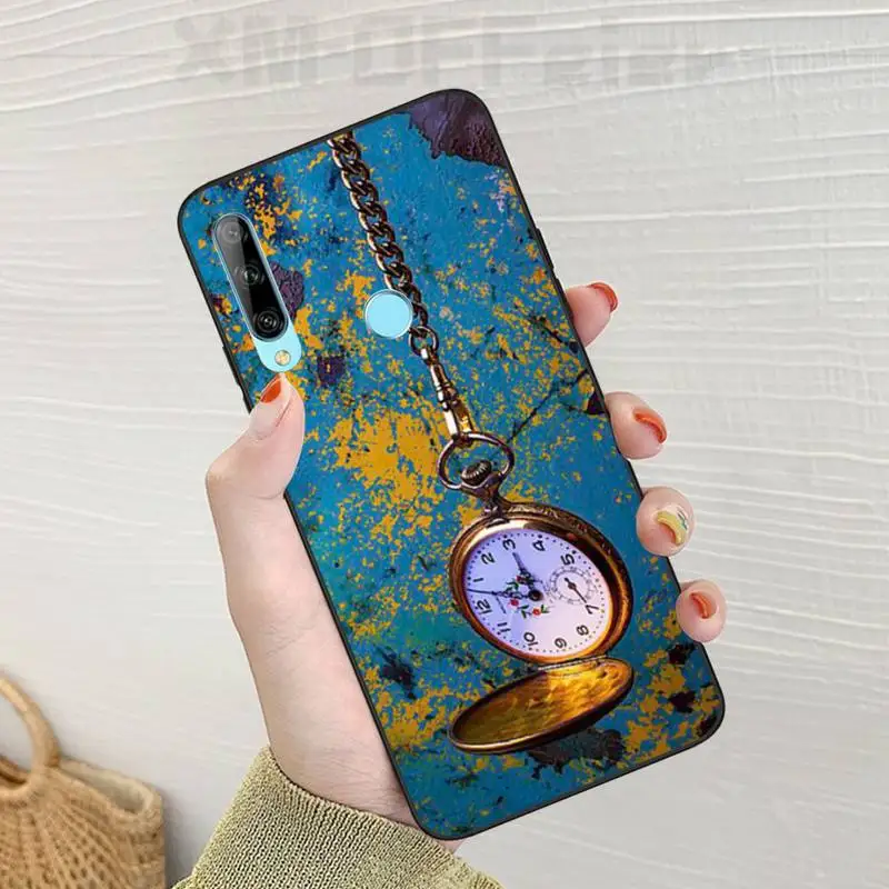 BaweiTE винтажные карманные часы на заказ фото мягкий чехол для телефона Huawei Enjoy 7S 8