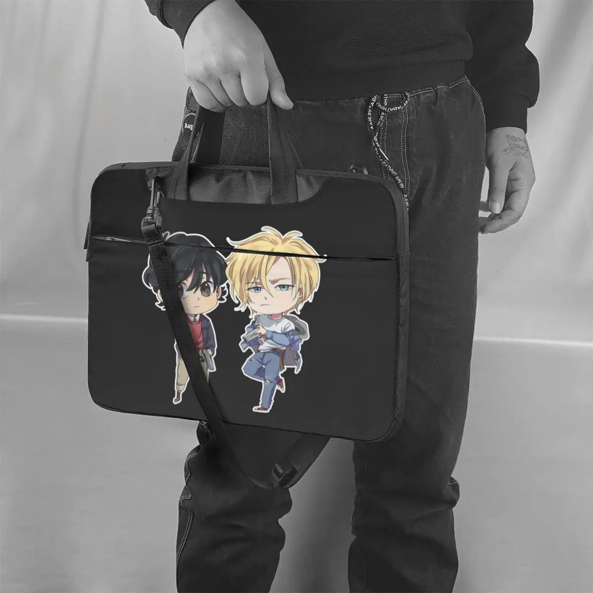 

Banana Fish Laptop Bag Case Business Crossbody Computer Bag Protective Stylish Laptop Pouch