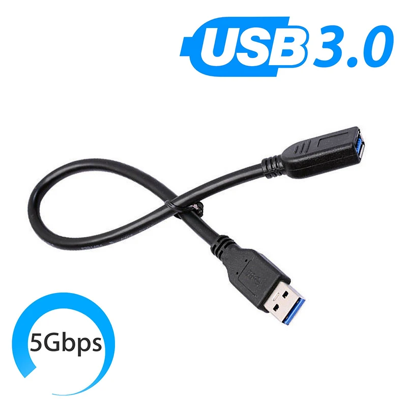 

Universa USB 3.0 Type A Male to Female Extension Data Sync Cable Extender Cord M/F for Computer PC Mouse 0.3/0.6/1.0M Customized