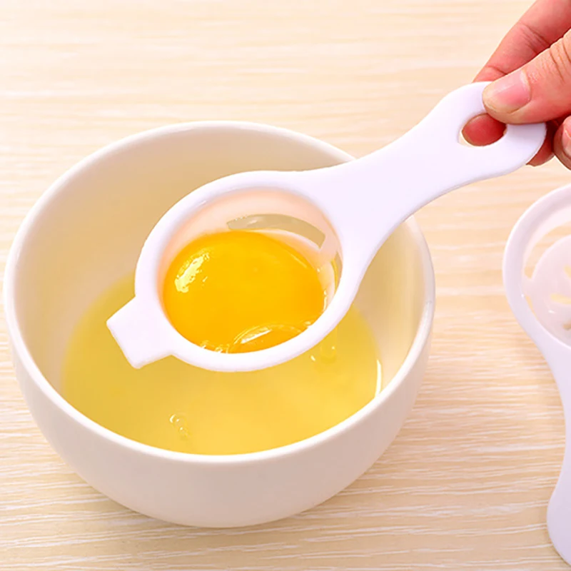 

1pcs 4 Colors MultifunctionFilter Plastic Yolk Egg Separator Divider Holder Sifting Gadget Cooking Supplies Baking Tool