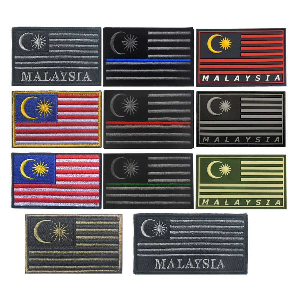 Нашивка с национальным флагом Малайзии нашивка вышивкой повязка на руку патриот