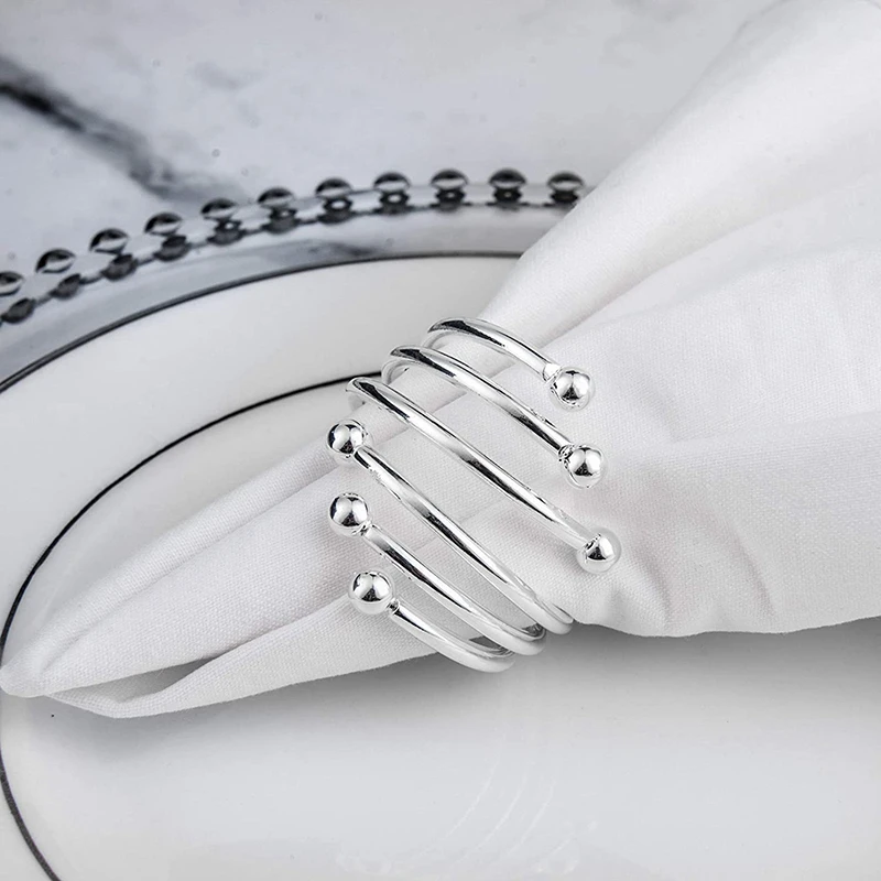 

16 Pcs Napkin Rings Dinner Table Napkin Holders Napkin Rings Wedding Party Napkin Rings Holders Banquet Festival Decor