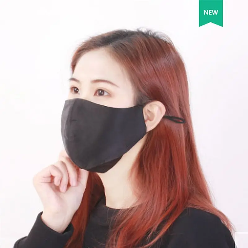 2 шт. черная Корейская версия маска для рта дышащая унисекс лица многоразовая