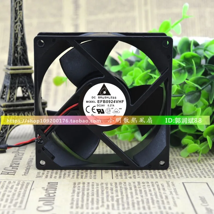

Новый EFB0924VHF 9 см 9232 24V 0.27A защиты электродвигателя Вентилятор охлаждения