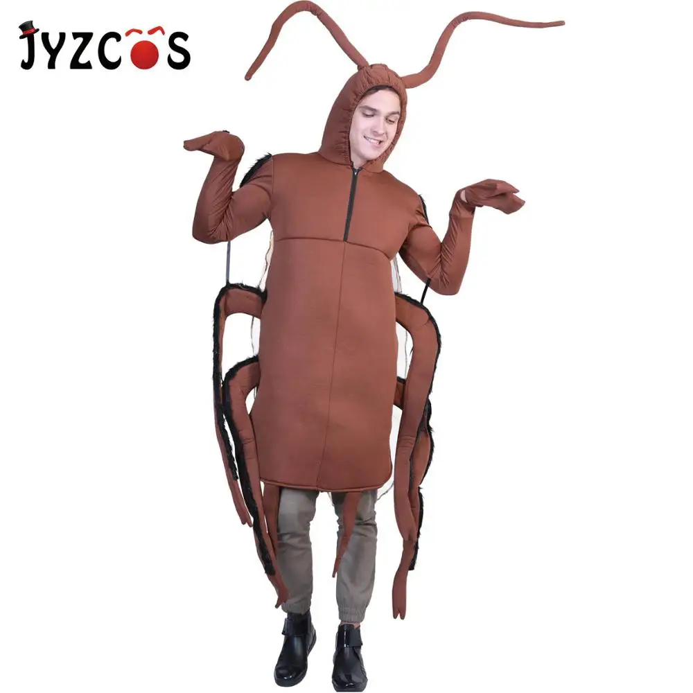 

Костюм JYZCOS на Хэллоуин для мужчин и взрослых, костюм таракана, фантазия, забавное животное для косплея, насекомое, Рождество, карнавал, вечеринка