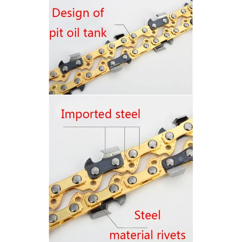 

Metal Electric Chainsaw Sharp Blade Links Saw Chain Lawn Mower Garden Tools