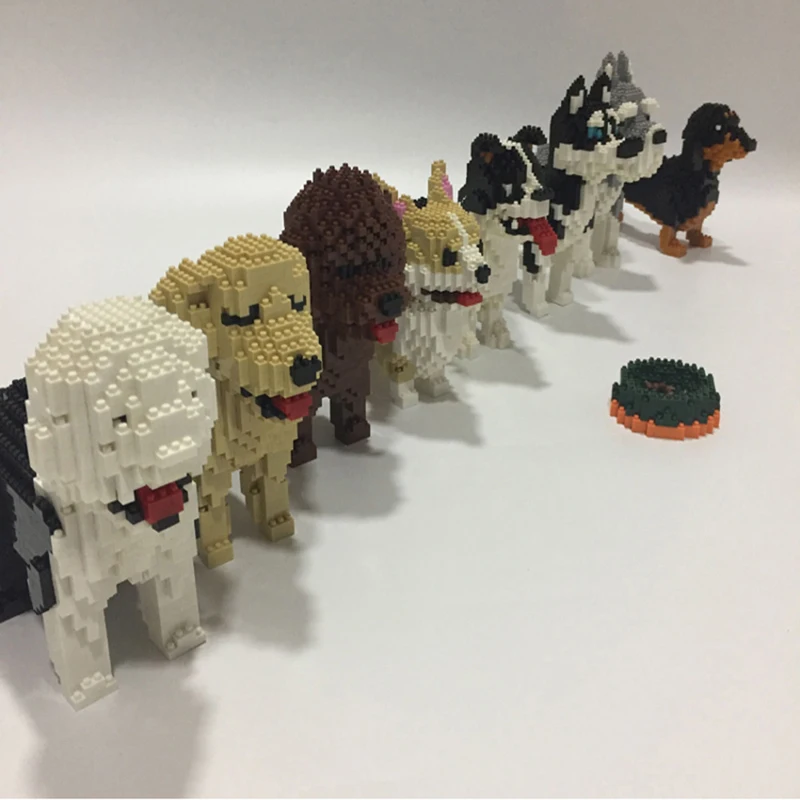 PZX милое животное строительный блок 950 шт. ребенок может спокойно играть кирпича