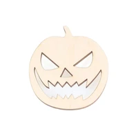 pumpkin expression mascot laser cut christmas decorations silhouette blank unpainted 25 pieces wooden shape 0343