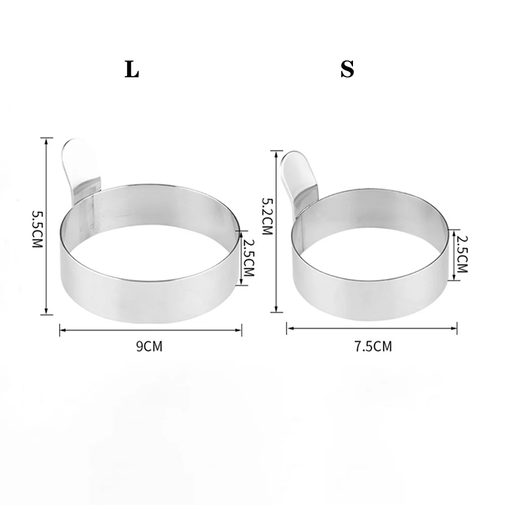 Нержавеющая сталь жареный яичный блин формирователь яйцо пресс форм для жарки