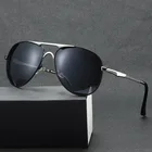 Солнцезащитные очки DJXFZLO мужскиеженские классические, авиаторы поляризационные, в металлической оправе, для вождения, UV400, черные