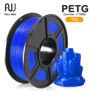 petg filament 1kg translucent blue fdm 3d printer printing material 1 75mm tolerance 0 02mm good toughness 100 no bubble free global shipping