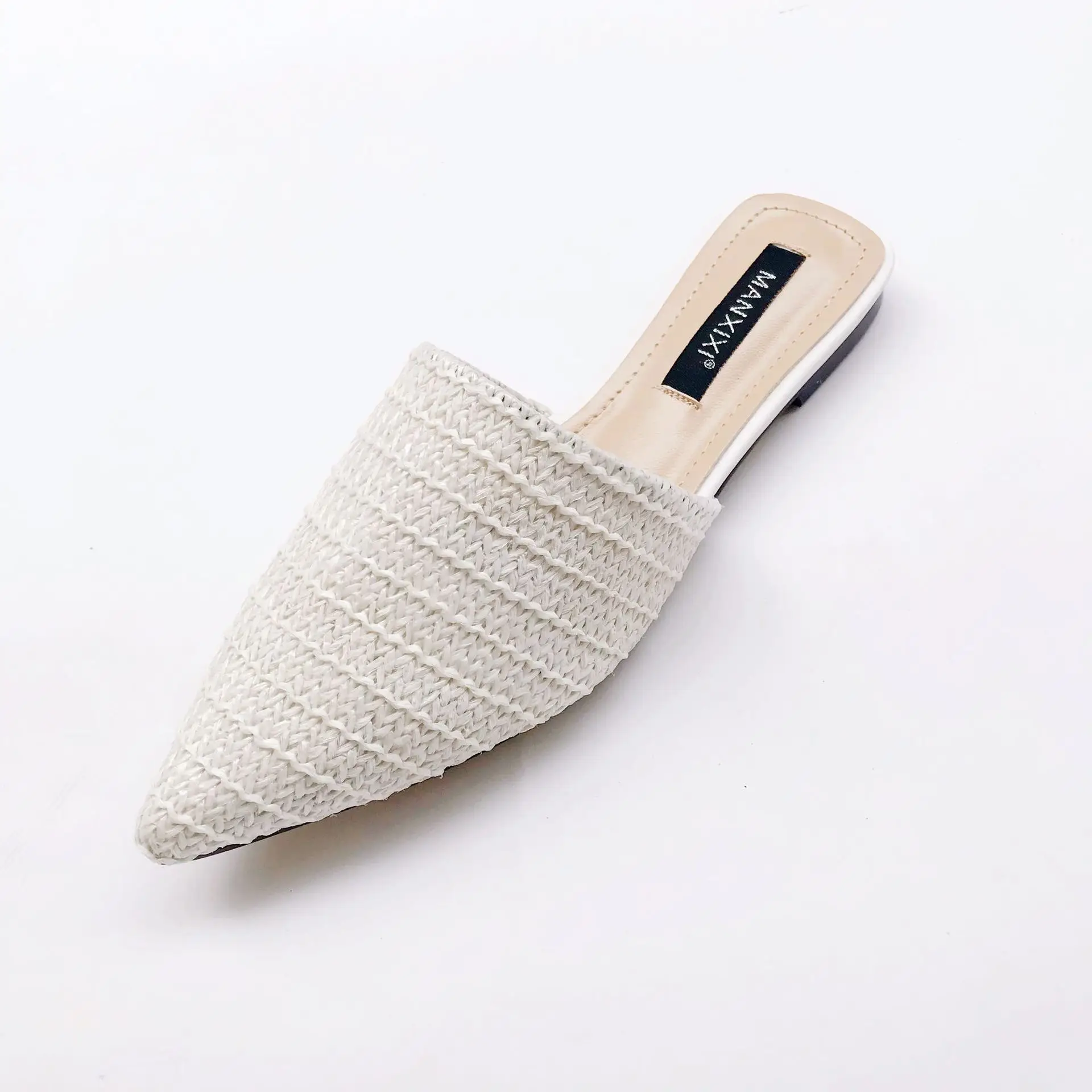 

Casual Women Shoes 2019 Fashion Women Cane Mules Women Flat Slippers Spring Outside Basic Women Slides Summer Shoes7563