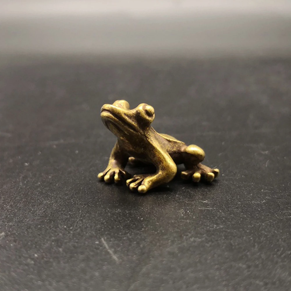 Подарок на Новый год 2020 1 шт. маленькие медные фигурки в виде маленькой лягушки