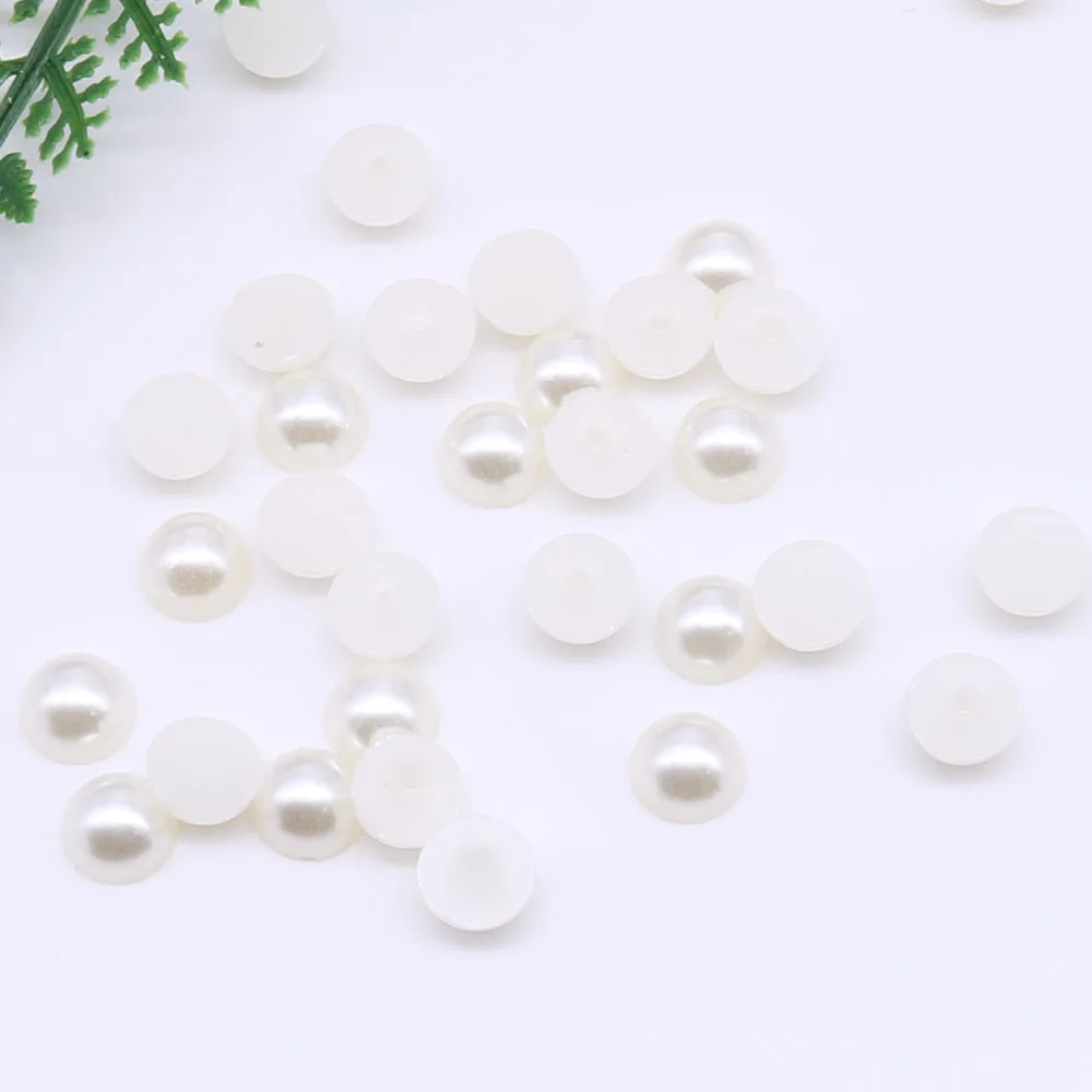 Полукруглые непористые бусины из жемчуга 4-12 мм | Дом и сад