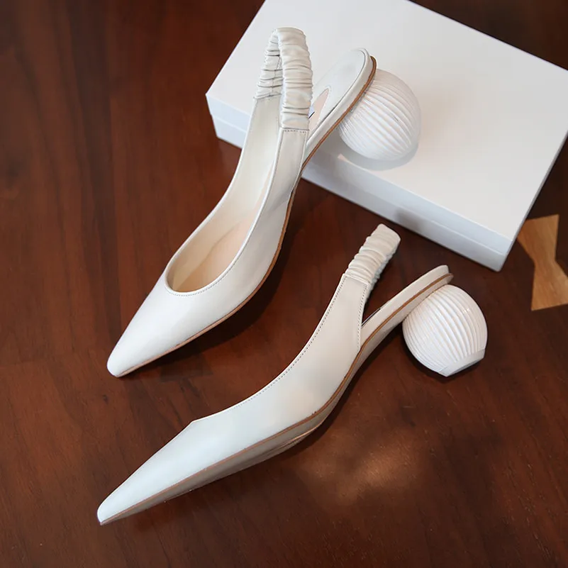 Meotina/женские туфли-лодочки на высоком каблуке обувь из натуральной кожи