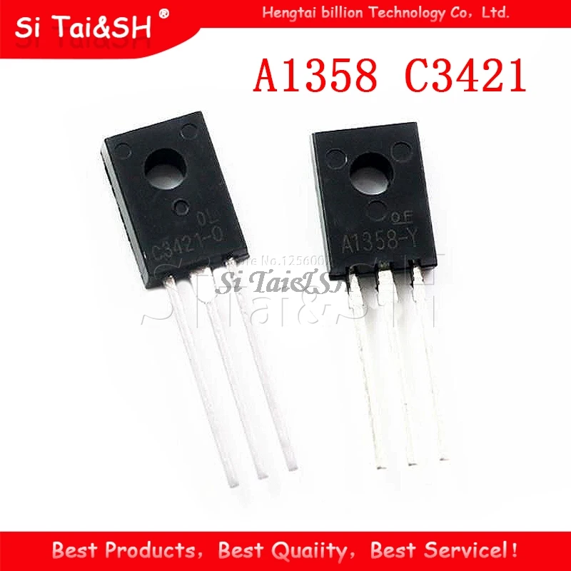 

10 шт. 2SA1358 2SC3421 (5 шт. * A1358 + 5 шт. * C3421 ) 2SA1358-Y 2SC3421-Y TO-126 Новый оригинал