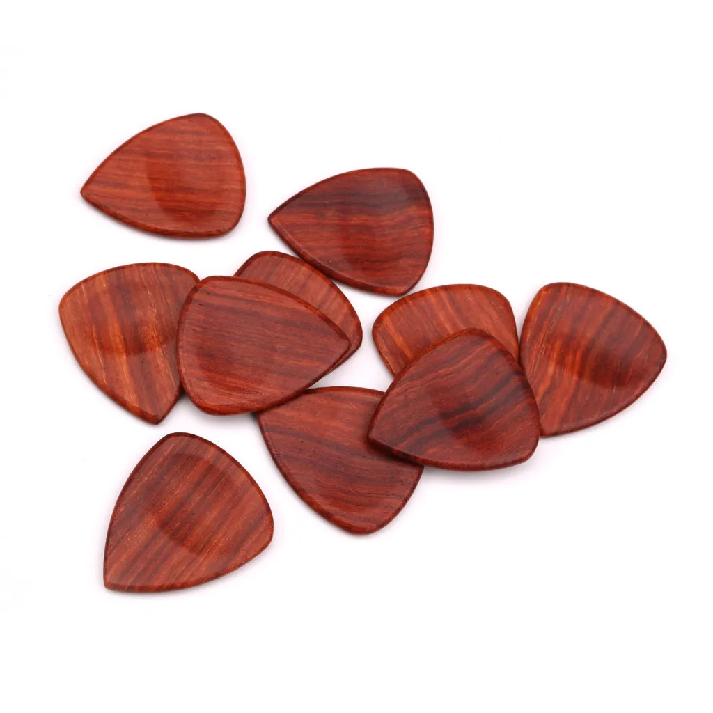 

Timber Tones Wooden Acoustic Guitar Picks Rosewood Heart-shaped Picks For Electric Guitar Bass Accessories Stringed Instruments
