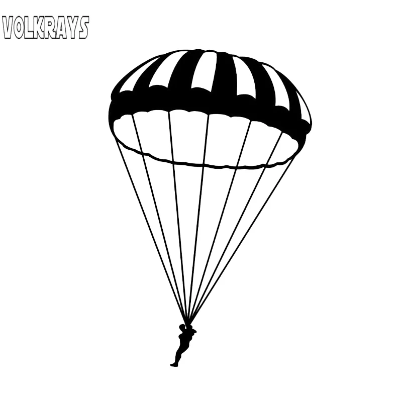 Volkrays креативные автомобильные стикеры Skydiver парашют Экстремальные виды спорта