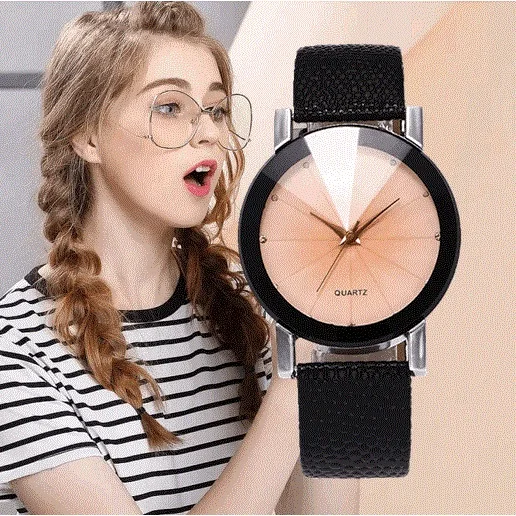 2019 Женские кварцевые наручные часы модные с кожаным ремешком женские элегантные