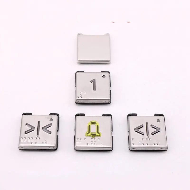 5pcs  594104 594103 For 3300 Elevator Push Button Plate Characters Braille Mechanical Bumber
