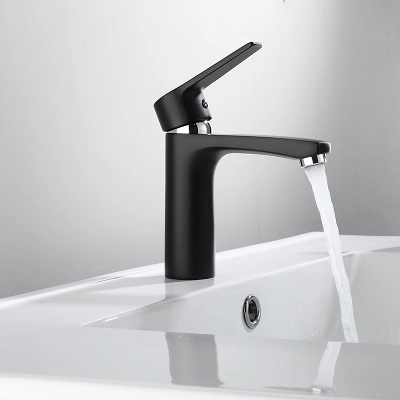 

Basin Faucets Brass Faucet Bathroom Sink Faucet Single Handle Deck Mounted Toilet Hot And Cold Mixer Water Tap