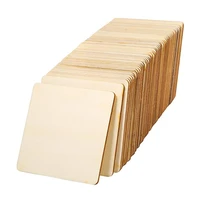 10 220mm wooden squares unfinished blank board mdf slices cutouts for diy crafts painting coasters pyrography home decorations