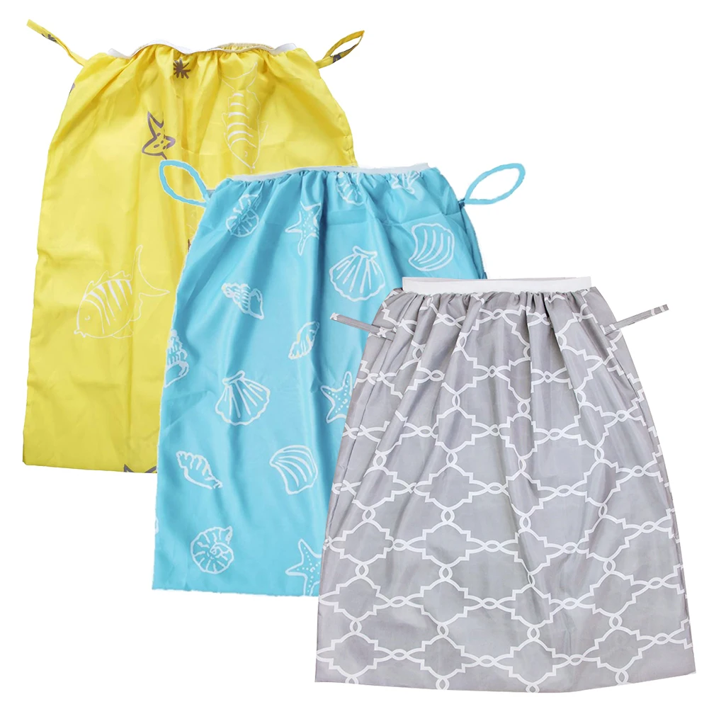 Водонепроницаемый мешок для хранения грязной одежды эластичный многоразовый