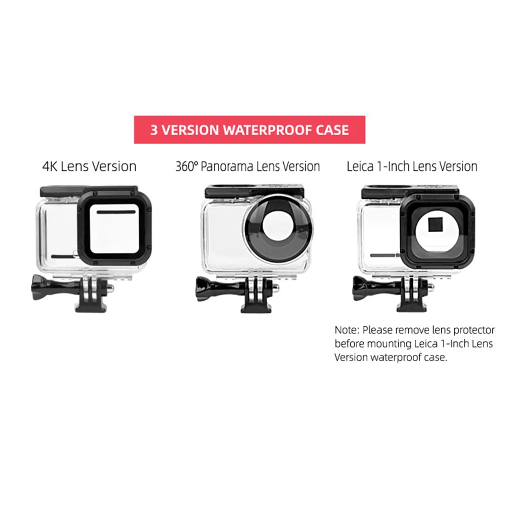 

AMYGOJJ Case Accessory Underwater Protection Housing Dive Case for Insta360 ONE R Waterproof Shell Accessories