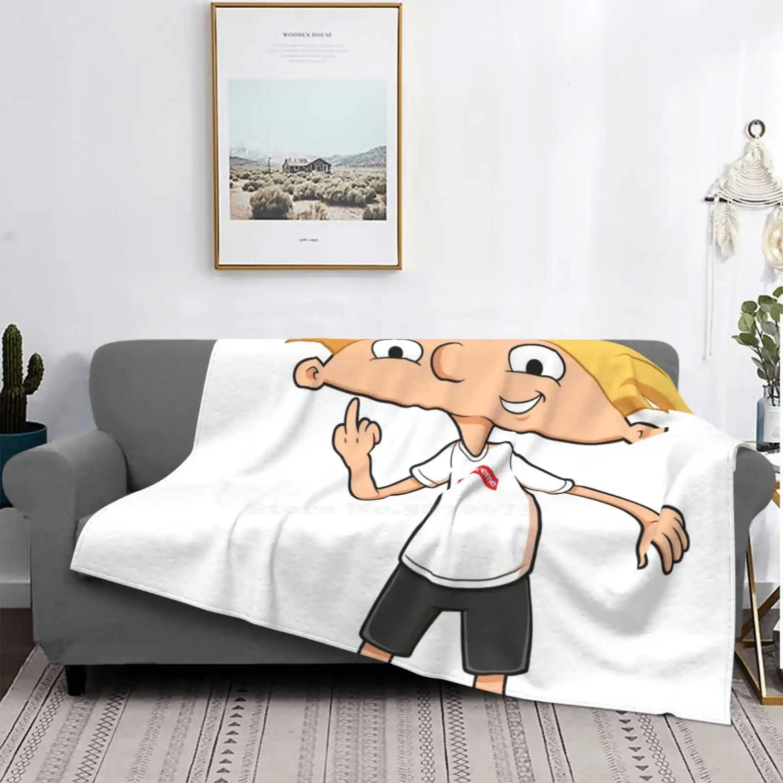 Эй Арнольд футболка новинка супермягкое теплое легкое тонкое одеяло Hey | Дом и сад