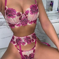 sexy push up bra and panties set lingerie lace embroidery erotic brief sets g strings thongs intimates costumes sexy underwear