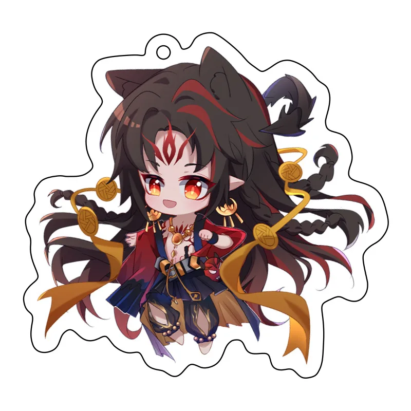 Onmyoji брелок для ключей женский с асурой мужской мультяшный милый сакро-деваном