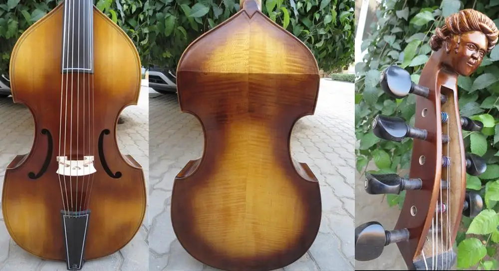 

Песня маэстро в стиле барокко, 7 струн, 27 дюймов, альт да гамба, резьба в свитке #14743