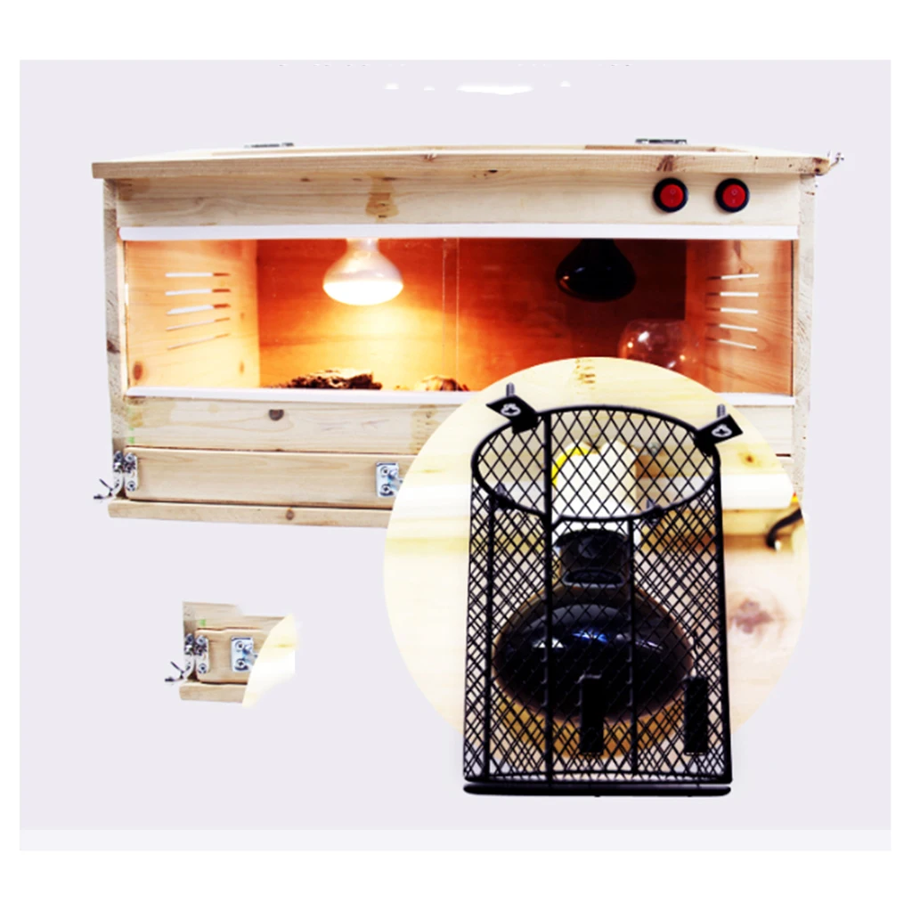 

2Pcs Pet Burn Prevention Reptile Lamp Anti Scald Screen Cover Mesh Lampshade