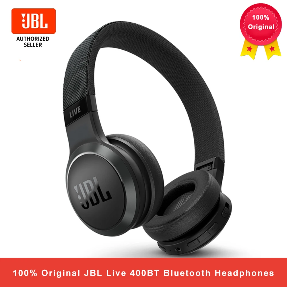 

JBL Live 400BT Wireless Bluetooth Headphones AI Smart Earphones Voice Assistant Sports Headset with Mic Multi-Point Connection