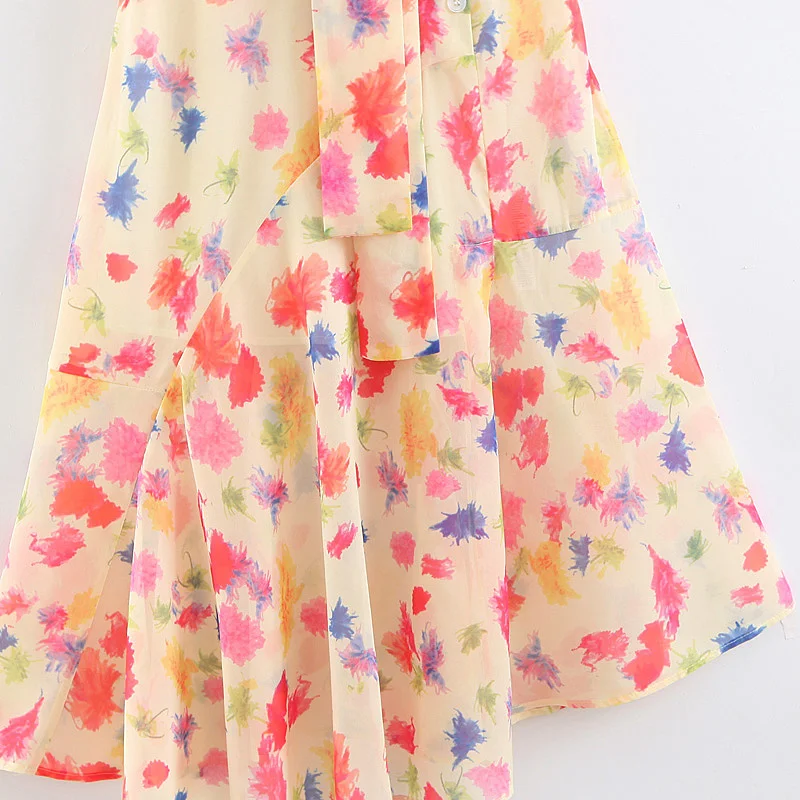 GLAUKE женские европейские блоггеры Ретро декольте лента ослепительный цвет Краска