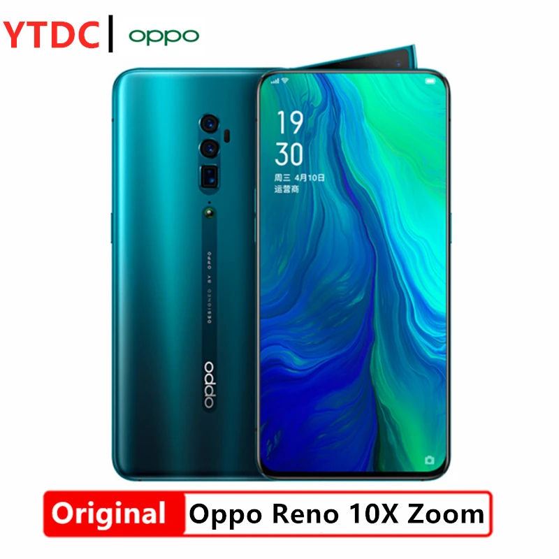 Оригинальный смартфон Oppo Reno 10x Zoom Android 10 полный экран 6 дюйма NFC Восьмиядерный