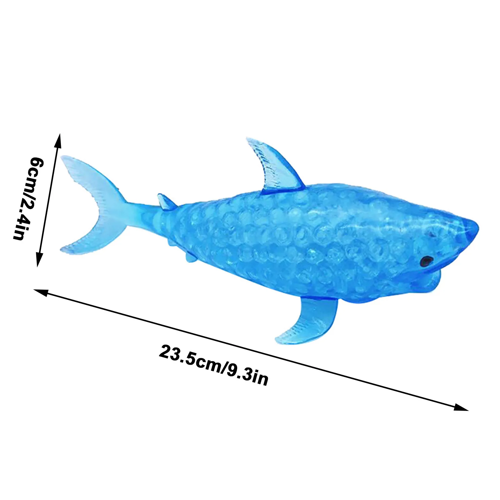 

Spongy Shark Bead Stress Ball Toy Squeezable Shark Toy Stress Relief Toy 90ml jouet anti stress enfant stress reliever toys