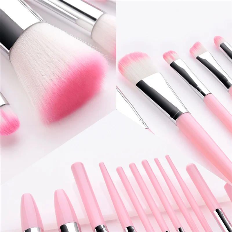 11 шт./компл. Профессиональные кисти для макияжа порошок в наборе вентилятор