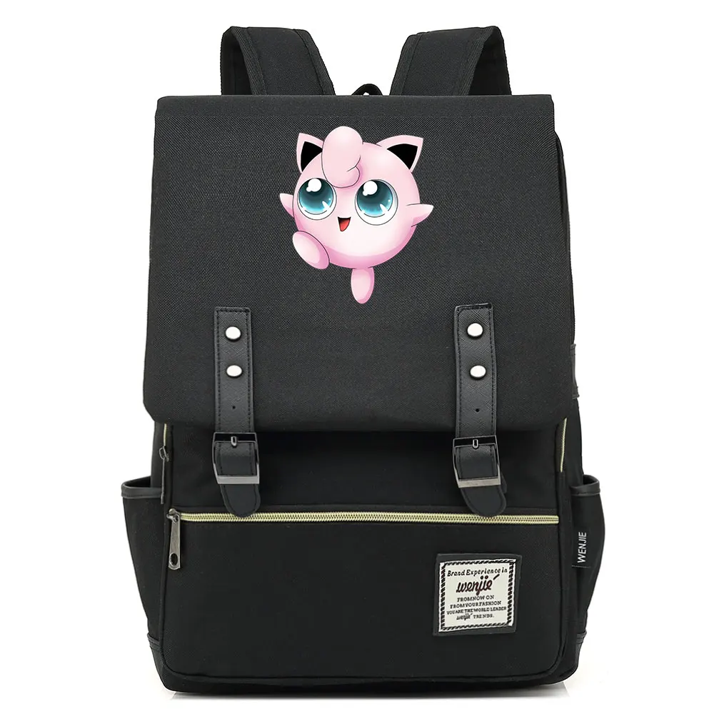 B1808 Fashion New Cartoon Cute Cokemon Buckle Children School bag Teenagers Student Schoolbags Women Bagpack Men Backpack | Багаж и сумки